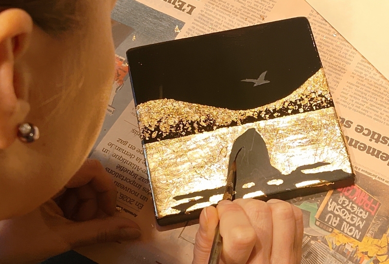 Découverte Dorure sur laque