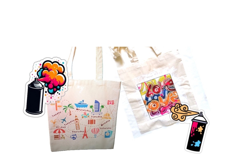 Street art adultes : customisation tote bag